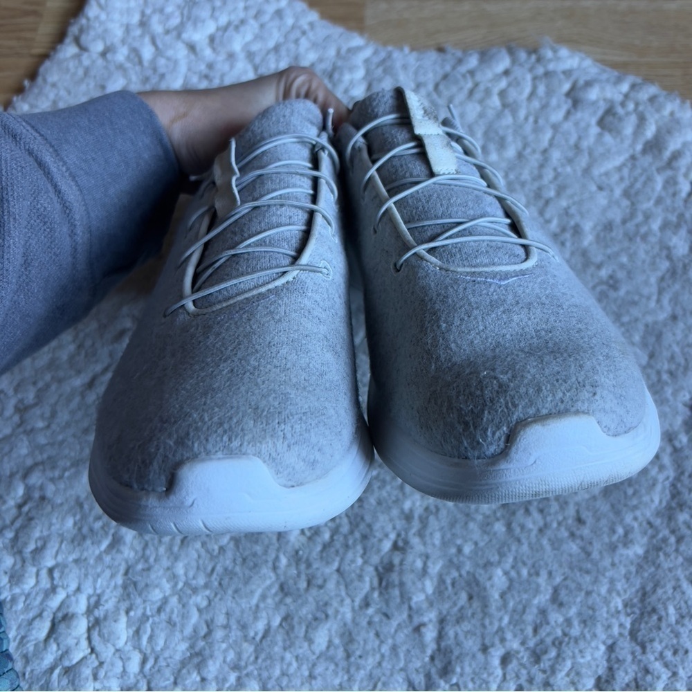 Hoka One One Woman's Hupana Flow Wool Gray Running Shoes Size 11 - Picture 6 of 11